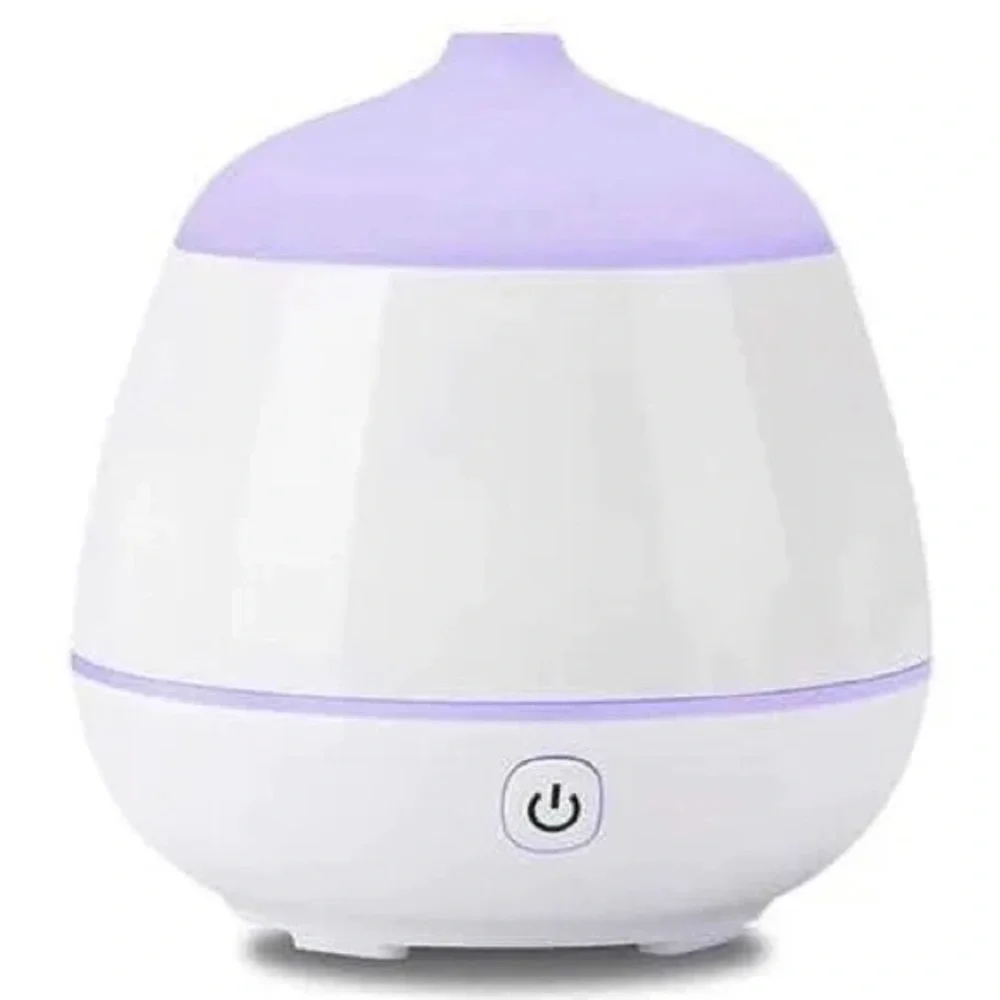 Aromatherapy Essential Oil Diffuser & Humidifier Color LED Lights Mini USB White